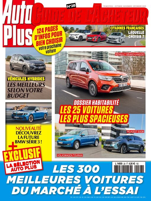 Title details for AUTO PLUS GUIDE DE L'ACHETEUR by Editions Mondadori Axel Springer (EMAS) - Available